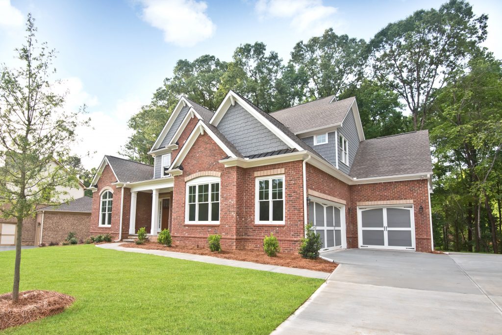 Beautiful real estate photography - new home exterior 