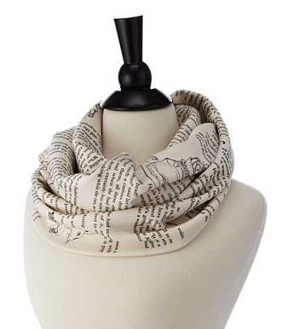 A literary scarf is the perfect gift for your content marketer