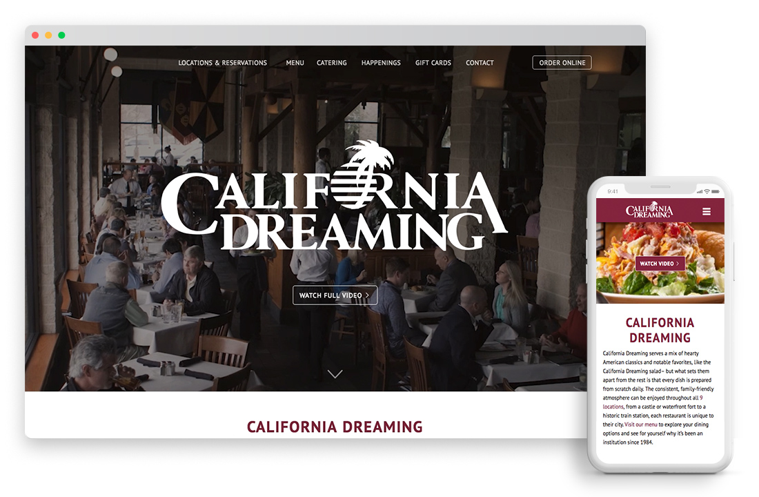 California Dreaming Website