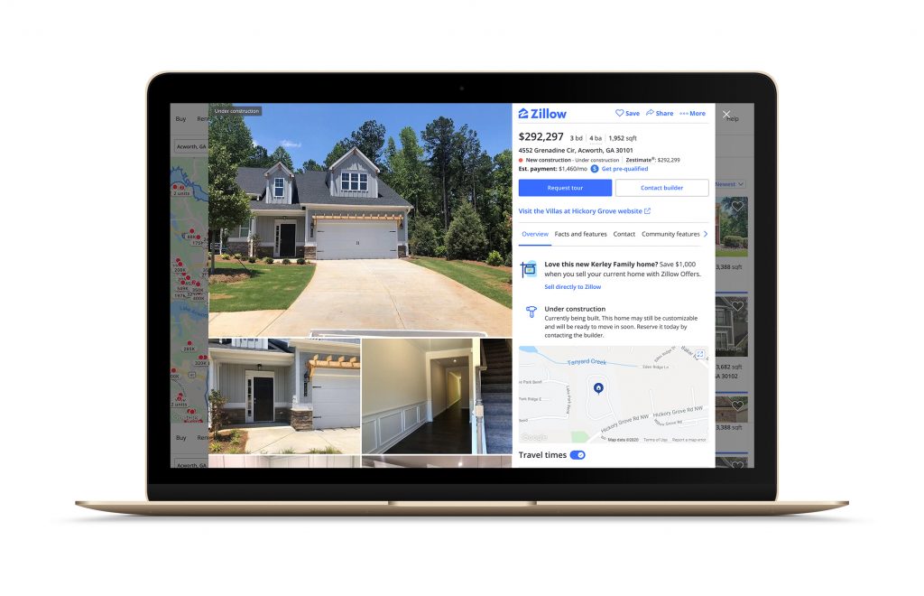 an enhanced zillow listing