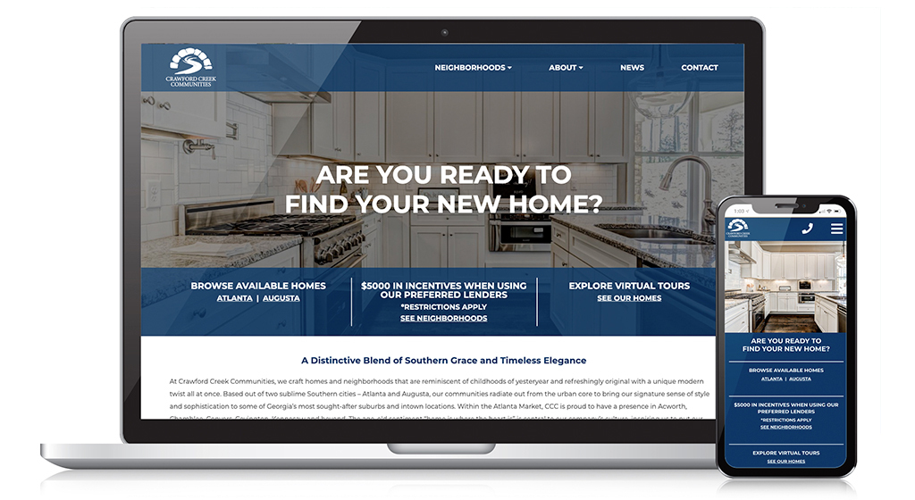 Crawford Creek Communities website launch