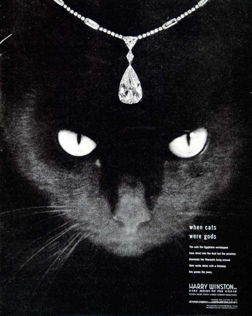 Harry Winston Ad- When Cats Were Gods ©Harry Winston