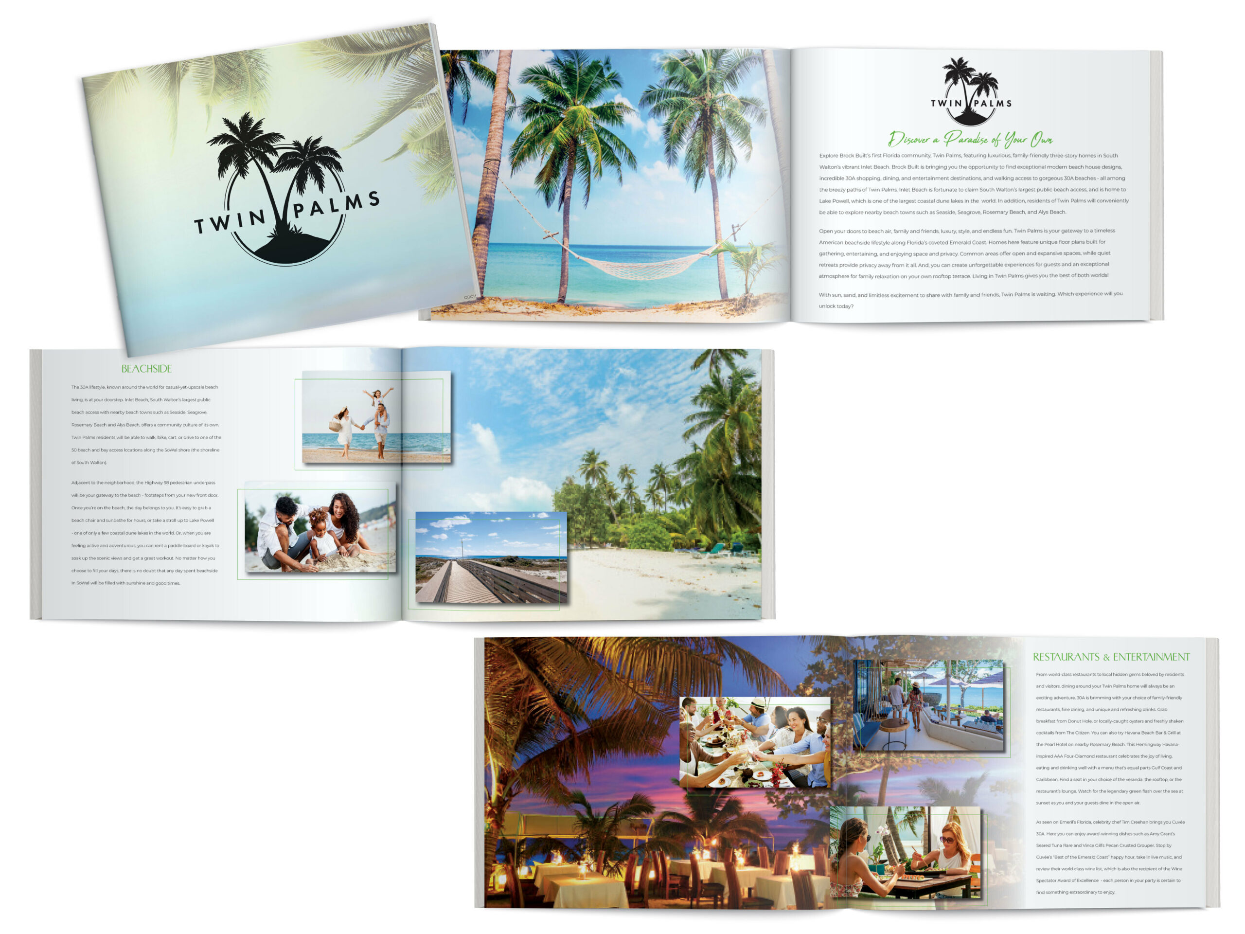 Twin Palms Brochure designed by Beth Pruitt 