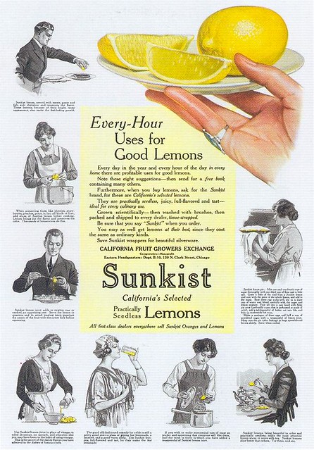 ©Sunkist Lemons ad 1916